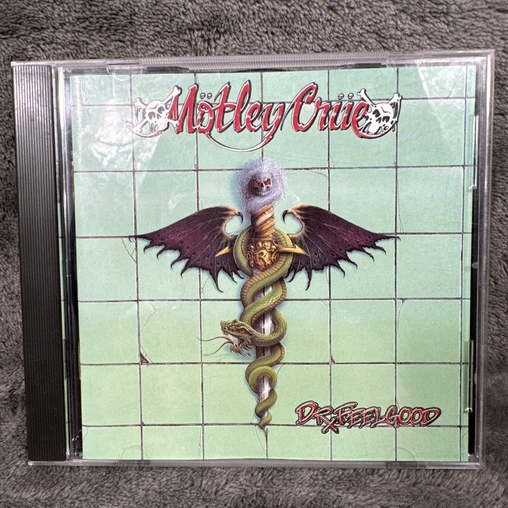 Dr. Feelgood Motley Crue‎ Music CD 1989 Elektra 80s 90s Rock Music